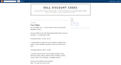 Desktop Screenshot of delldiscountcodes.blogspot.com