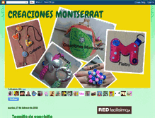 Tablet Screenshot of creacionesmontserrat.blogspot.com