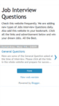 Mobile Screenshot of jobsinterviewquestions.blogspot.com