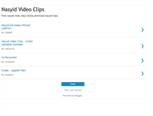 Tablet Screenshot of nasyid-video-clips.blogspot.com