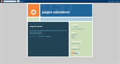 Desktop Screenshot of juegoseducativos.blogspot.com