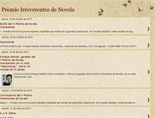 Tablet Screenshot of premioirreverentes.blogspot.com