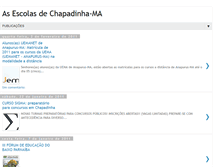 Tablet Screenshot of chapadinhaescola.blogspot.com