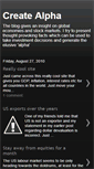 Mobile Screenshot of createalpha.blogspot.com