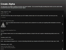 Tablet Screenshot of createalpha.blogspot.com