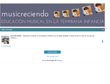 Tablet Screenshot of musicreciendo.blogspot.com