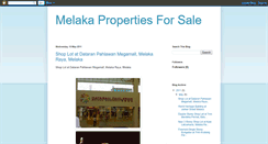 Desktop Screenshot of melakapropertiesforsale.blogspot.com