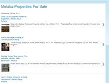 Tablet Screenshot of melakapropertiesforsale.blogspot.com