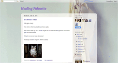 Desktop Screenshot of healingfahnette.blogspot.com