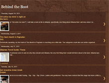 Tablet Screenshot of behindtheboot.blogspot.com
