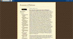 Desktop Screenshot of pak-economy.blogspot.com