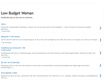 Tablet Screenshot of lowbudgetwoman.blogspot.com