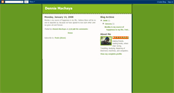 Desktop Screenshot of dennismachaya.blogspot.com