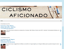 Tablet Screenshot of ciclismoaficionado.blogspot.com