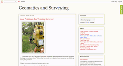 Desktop Screenshot of geomaticsandsurveying.blogspot.com