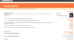 Desktop Screenshot of duskwatcher.blogspot.com
