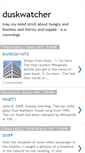 Mobile Screenshot of duskwatcher.blogspot.com