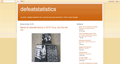 Desktop Screenshot of defeatstatistics.blogspot.com