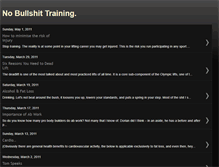 Tablet Screenshot of nobullshittraining.blogspot.com