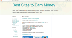 Desktop Screenshot of bestsitesmoney.blogspot.com