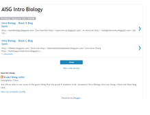 Tablet Screenshot of aisgbiology9.blogspot.com