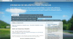 Desktop Screenshot of cronicas-belen-y-otras.blogspot.com