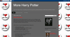 Desktop Screenshot of moreharry-potter.blogspot.com