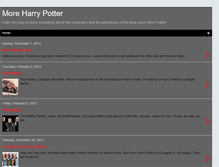 Tablet Screenshot of moreharry-potter.blogspot.com