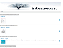 Tablet Screenshot of intenyears-intenyears.blogspot.com