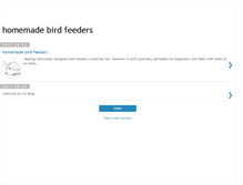 Tablet Screenshot of home-bird-feeders.blogspot.com
