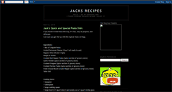 Desktop Screenshot of jacksrecipes.blogspot.com