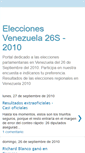 Mobile Screenshot of eleccionesvenezuela2010.blogspot.com