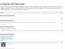 Tablet Screenshot of livingmylifeoutloud.blogspot.com