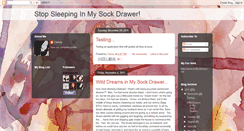 Desktop Screenshot of mysockdrawer.blogspot.com