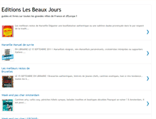 Tablet Screenshot of editionslesbeauxjours.blogspot.com