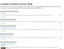 Tablet Screenshot of canadasgreatestsummerblog.blogspot.com