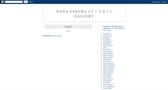 Desktop Screenshot of nanasakuragallery.blogspot.com