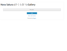 Tablet Screenshot of nanasakuragallery.blogspot.com