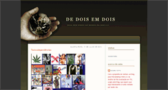 Desktop Screenshot of de-dois-em-dois.blogspot.com