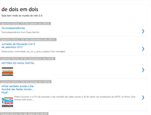 Tablet Screenshot of de-dois-em-dois.blogspot.com