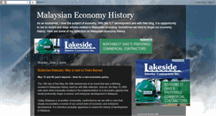 Desktop Screenshot of malaysiaeconomy.blogspot.com