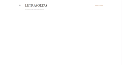 Desktop Screenshot of letrasoltas.blogspot.com