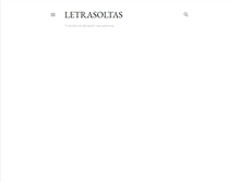 Tablet Screenshot of letrasoltas.blogspot.com