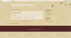 Desktop Screenshot of ludpensamentos.blogspot.com