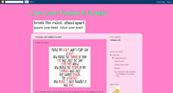 Desktop Screenshot of liveloveforgiveforget.blogspot.com