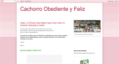 Desktop Screenshot of cachorro-obediente.blogspot.com