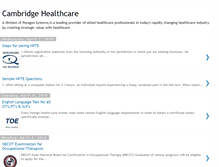 Tablet Screenshot of cambridgehealthcare.blogspot.com