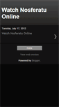 Mobile Screenshot of nosferatufullmovie.blogspot.com