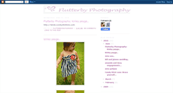 Desktop Screenshot of flutterbyphotography09.blogspot.com