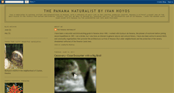 Desktop Screenshot of panamanaturalist.blogspot.com